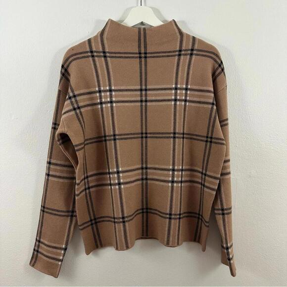 Tahari Plaid Pullover Sweater Women's Size M - Picture 1 of 5